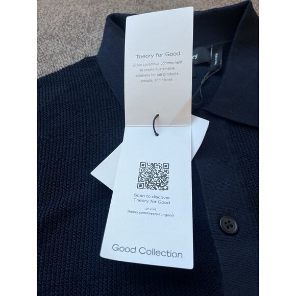 Brand New Men’s Theory Myhlo Knit Button Down Short Sleeve Shirt Xs - Picture 11 of 13